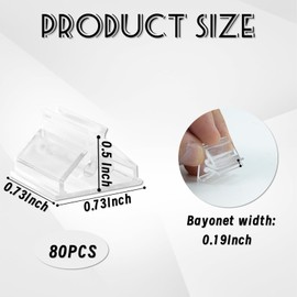 80 Pcs Place Card Holders for Table, Clear Game Card Stands Plastic Game Piece Holder for Wedding Cards, Photos, Party Favor, Pictures Display (plastic)