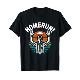 Homerun Touchdown Sports Mash Up Football Baseball Funny T-Shirt