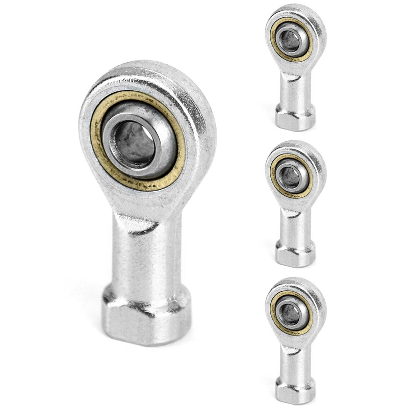 QWORK Pack of 4 6 mm Joint Head Spherical Bearings,
