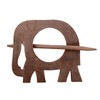 Purpledip Wooden Curtain Holder Tie Back Drape Clips 'Royal Elephant':