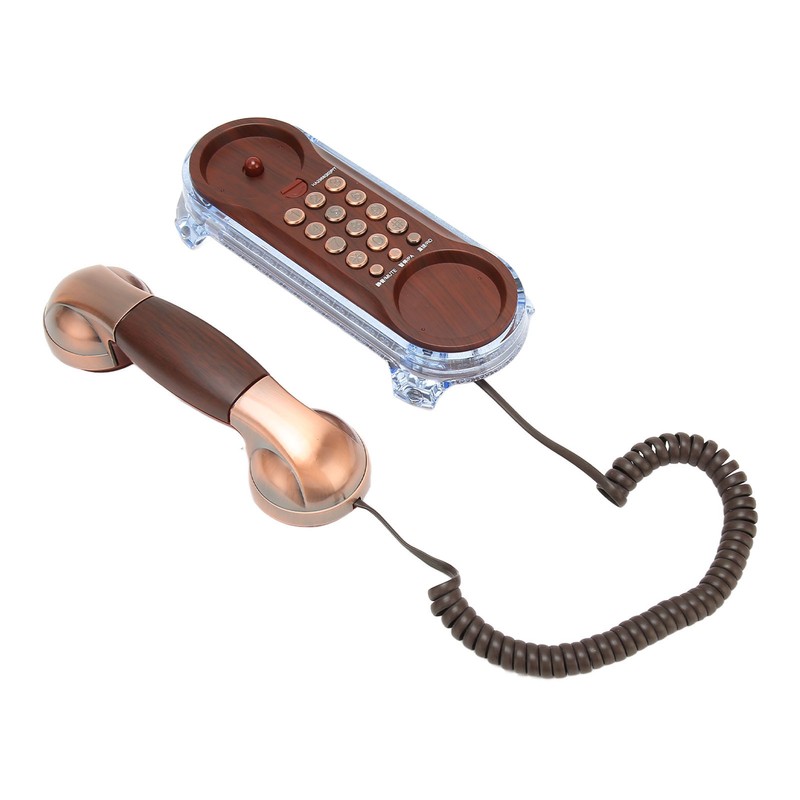 Retro Landline Phone Corded Home Phone Wall Mount Flash Phone