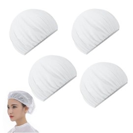 Pack of 4 White Hair Net for Sleeping, Mesh Poping Cap, Breathable for Drying, Night Hair Hat, Curl Poping Cap, Sleep Cap, Sleep Cap, Sleep Cap, Sleep Cap, Soft Wig Cap, Sleeping Hat