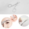 Eyebrow Scissors and Three Eyebrow Brushs,Nose Beard Trimming Scissors Eyelash