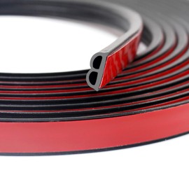 85.3FT Car Door Rubber Seal Strip Car Weather Stripping B Shape Universal Self Adhesive Auto Door Soundproofing Weatherstrip for Car Door Hood Trunk Edge