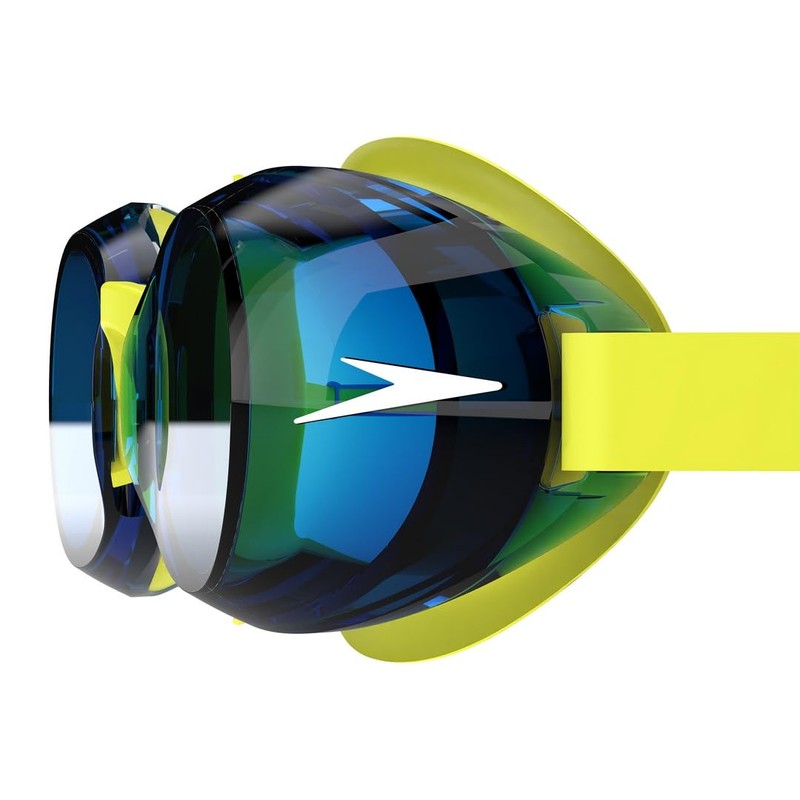 Speedo Unisex Kids Jet 2.0 Swimming Goggles, Empire Yellow/Neon Blue,