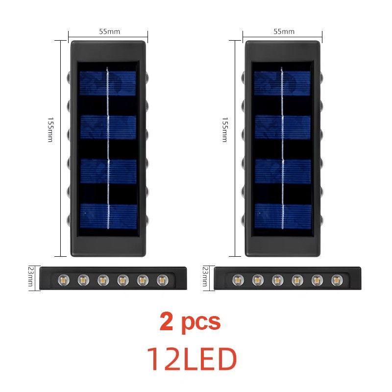 Solar Wall Lights for Outdoor Lighting – Up & Down