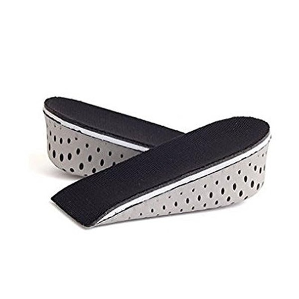 erioctry One Pair Breathable Memory Foam Height Increase Insole Invisible Increased Heel Lifting Inserts Shoe Lifts Shoe Pads Elevator Insoles for Men Women (3.3cm Height)