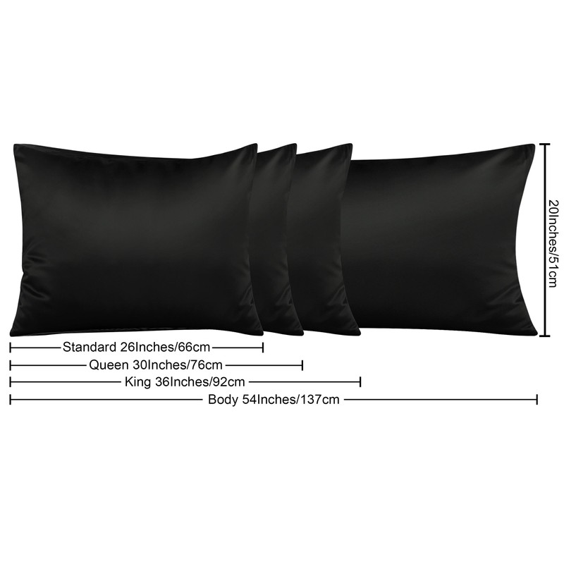 NTBAY Zippered Satin Pillow Cases for Hair and Skin, Luxury