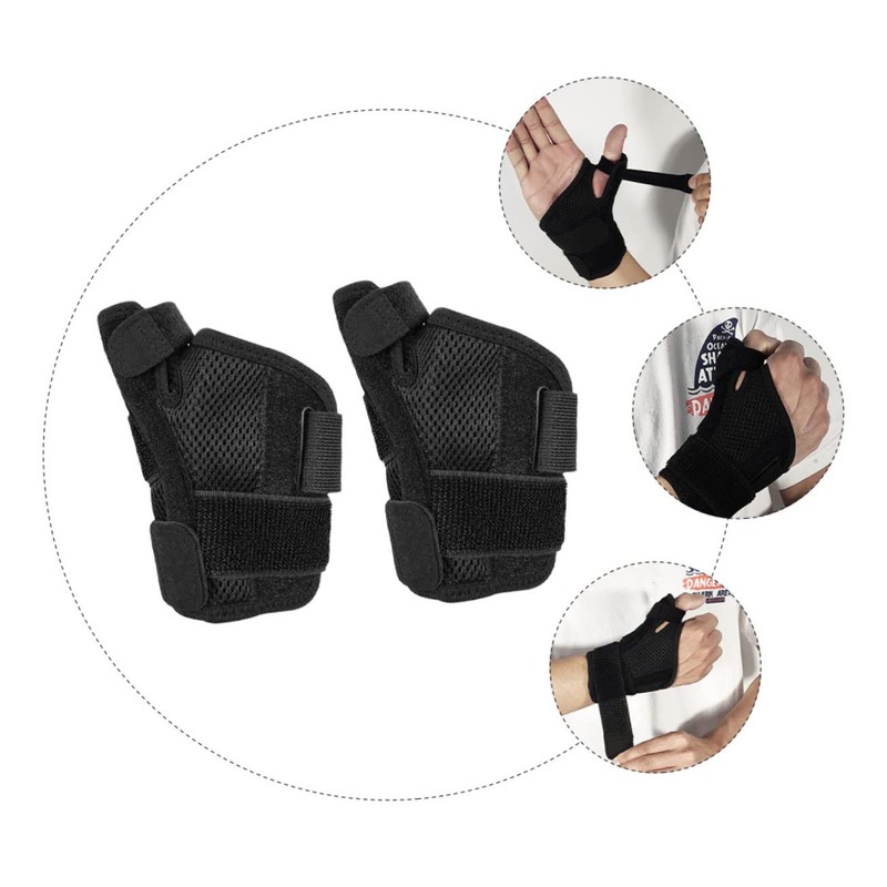 FOMIYES 2pcs Sports Wrist Guard Brace Thumb Splint for Arthritis