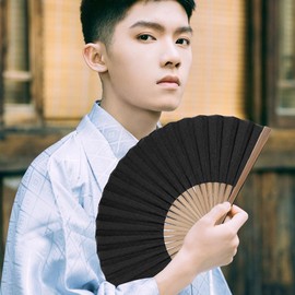 SENMAN Men's High Quality Silk Fan, Stylish, Popular, Luxury Fan, Gift Box Included, Gift, Father's Day, Fireworks Festival, Overseas Souvenir, Yukata, Kimono, Japanese Accessories, Summer Festivals,