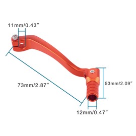 GOOFIT Orange Aluminium Alloy Gear Lever Gear Lever Foldable Foot Shifter Replacement for T6 K6 NC250 NC Engine 250 250cc ATV Quad Dirbike