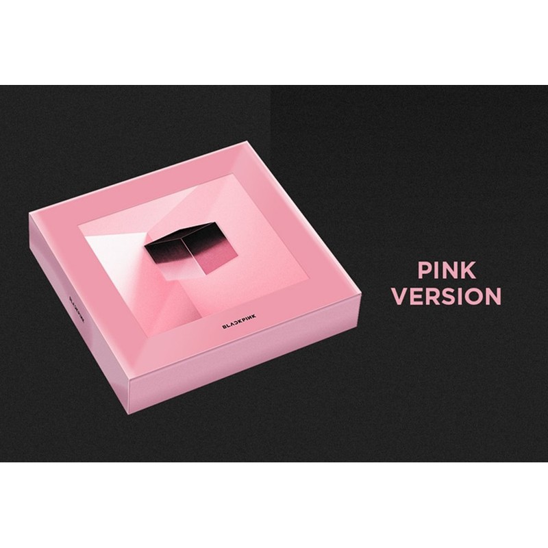 BLACKPINK : SQUARE UP (PINK Version) 1st Mini Album CD+Photobook+Renticular