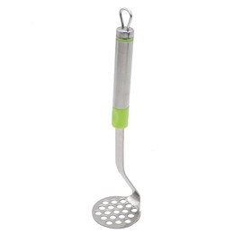 Mini Potato Mashers,Mini Avocado Masher with Non Slip Handle, Stainless Steel Bean and Potato Masher, Small Food Masher, Lightweight Kitchen Tool (Green)