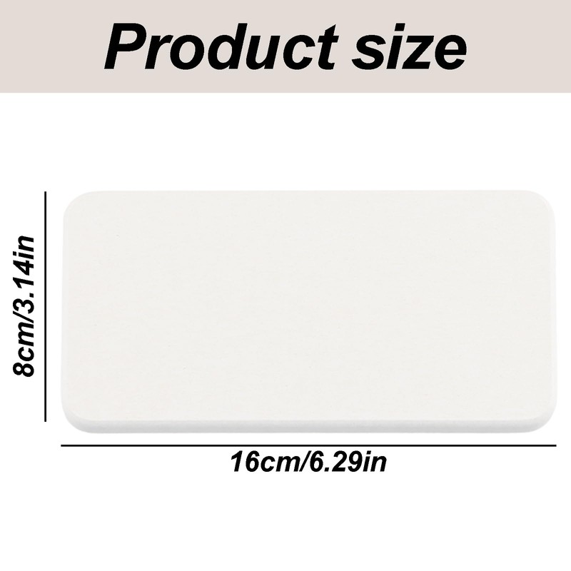 YILANJIN Coasters, 4 Pieces 16 x 8 cm Water Absorbent