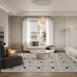 Azaeahom Carpet Tiles Peel and Stick, Anti-Slip Reusable Carpet Tiles 0.38'' Thick, Squares Self Adhesive Carpet Floor Tile(15.75'' x 15.75''), Carpets Easy Install DIY for Bedroom Living Room(12 Pcs)