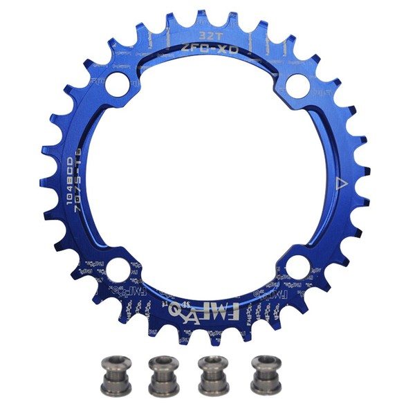 UPANBIKE Bike Narrow Wide Chainring 104 BCD Round Shape Single Chain Ring 32T 34T 36T 38T