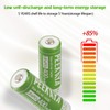 PEEKAYA (12-Pack) 14430 Rechargeable Battery LifePo4 3.2V 400mAh for Ourdoor