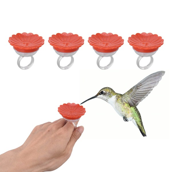Hummingbird Wrist Feeder, for Outdoor Hummingbird Hand Feeder Feeding Perch