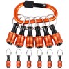 FACAINCXS 6PCS Bit Holders Keychain, 1/4 inch Hex Shank Bit