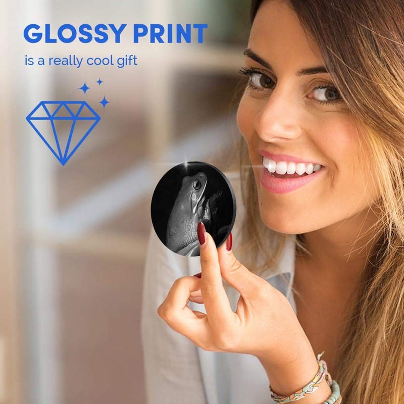 1 x Round MDF Magnet - Tree Frog Amphibian 35508