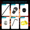 ZGTools Universal Gas Log Lighter Starter for Fireplace, Cast Iron