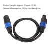 Professional Speaker Cable 3.3ft Long PVC Male Female Quick Twist