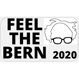Feel The Bern 2020-25 Stickers Pack 2.25 x 1.25 inches - Bernie Sanders Vote
