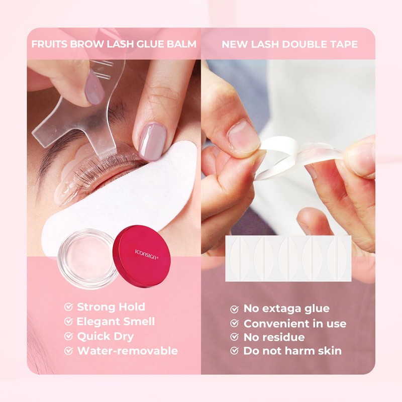 Lash Lift Kit with Glue Balm, Single Sealed Packaging Eyelash