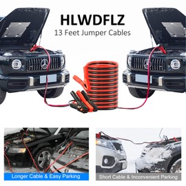 HLWDFLZ Emergency Car Kit with Jumper Cables & Snow Shovel, Winter Roadside Assistance Safety Kit for Cars, Trucks, SUVs and RVs