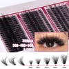 SIISTAS Individual Eyelashes Natural Lash Clusters Wispy Cluster Lashes D