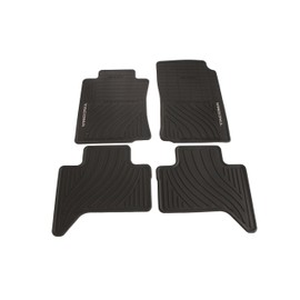 Genuine Toyota Accessories PT908-35002-02 Front and Rear All-Weather Floor Mat - (Black), Set of 4