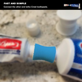 Sevomie Travel-Size Toothpaste Refill Adapter and Squeezer, Toothpaste Refill Adapter 2pcs, Toothpaste Squeezer 1pc (Pack of 1)