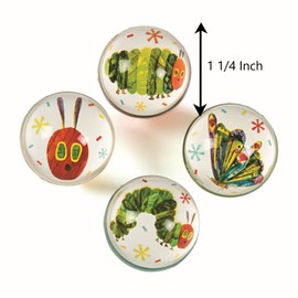 Fun Express Eric Carle’s The Very Hungry Caterpillar Bouncy Ball Assortment - Toys - Bouncing Balls - Birthday - 12 Pieces