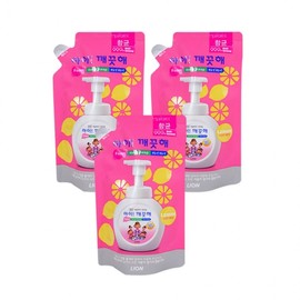 KidsClean Lemon Scent Foaming Hand Wash Refill (200ml x 3) - Baby Hand Wash Hand Wash