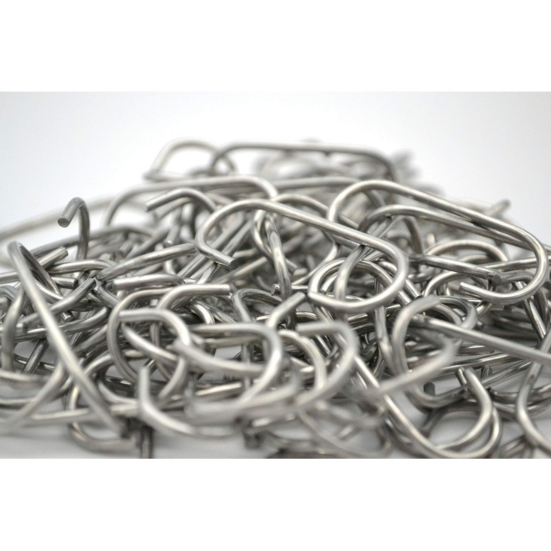 Generisch Pack of 100 C-Hooks Galvanised 39mm Long 18mm Wide