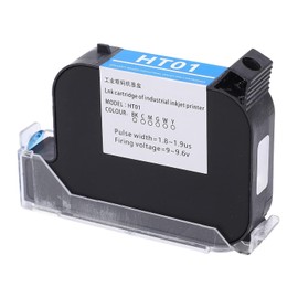 Cartucho de Tinta de Impresora de Mano de 42ML Reemplazo de Cartucho de Impresora de Inyección de Tinta de Secado Rápido 12,7mm (Negro)