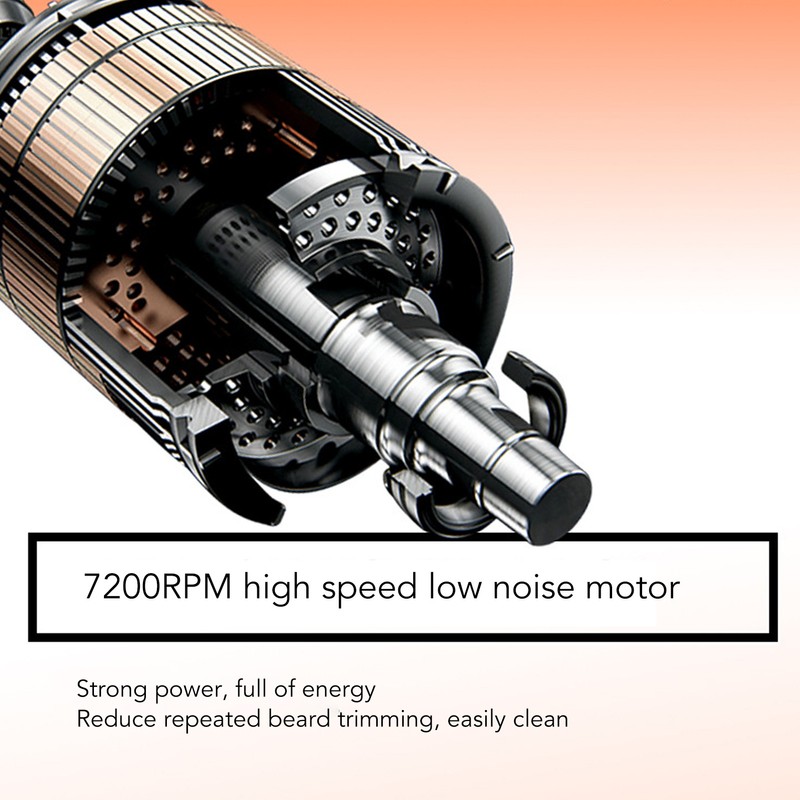 Electric Beard Trimmer Mini Portable Automatic Electric Beard Cutter Clipper