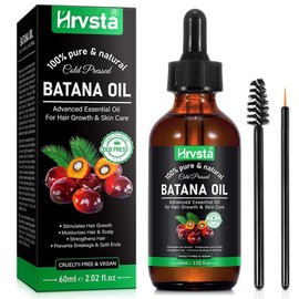 Batana Oil - 100% Pure & Natural from Honduras for Hair Growth, Eliminates Split Ends, Enhances Radiance & Nourishment for All Hair Types, 2.02 fl oz Moisturizer Haircare - Scent: 1 bottle