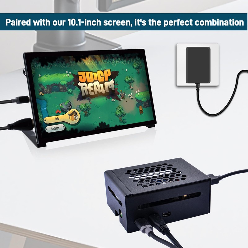 GeeekPi Raspberry Pi 5 Case with PD 27W Power Supply