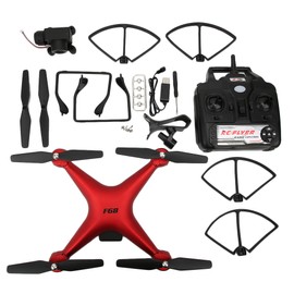 F68 Remote Control Drone 5MP HD Camera 2000mAh Battery One Button Return Quadcopter Toy(Red)