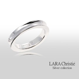 Lara Christie r14012-w Women's Ring Curved Design Silver 925 [White Label]
