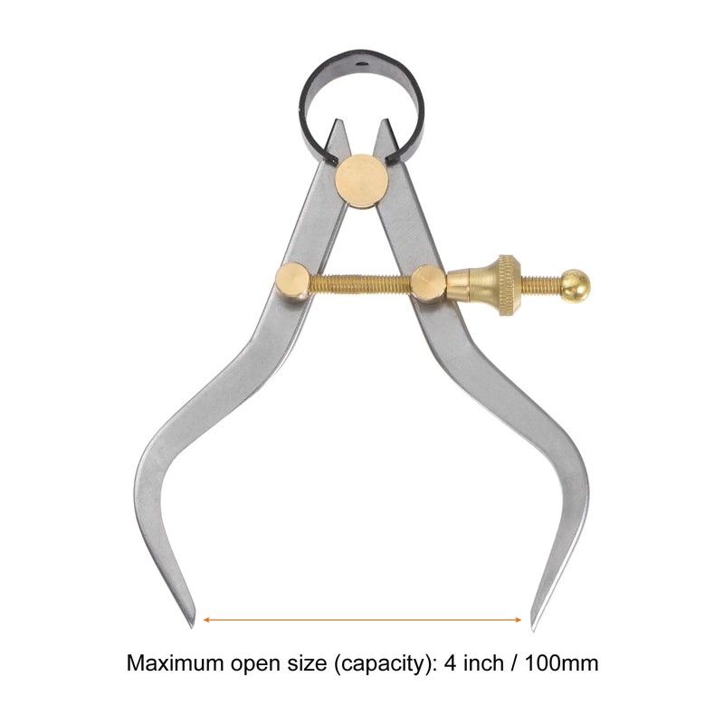 sourcing map Spring Joint Caliper 4 inch / 100mm Steel