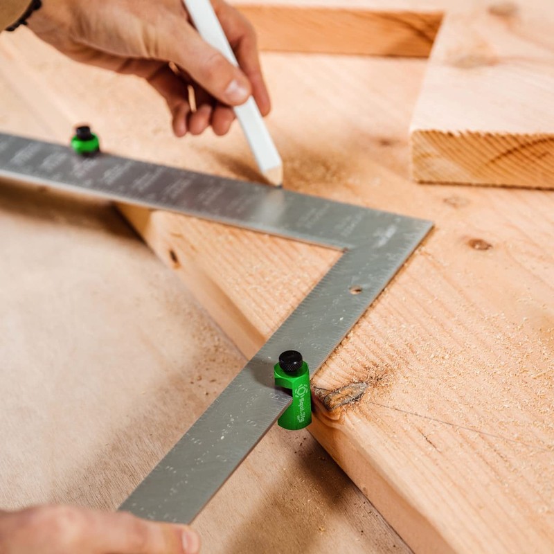 Tall Stair Gauges for Layout Framing Square Attachment Rip Guide