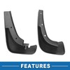 A ABSOPRO Mud Flap Splash Guard with Mount Accessories Front