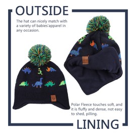 XIAOHAWANG Baby Knitted Winter, Boy’s Warm Children's Hat, Beanie Hat, Thick Winter Hat for Autumn, Winter