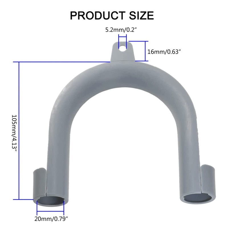 Kaaruisi Universal U Shape Washer Drain Hose Hook Attachment for