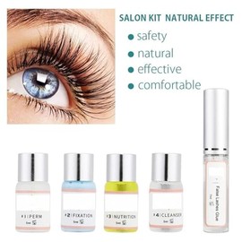 Bluemega Set de Lifting de Pestañas Kit Semipermanente DIY | Cuidado de Belleza de Nivel Salón, Look Natural, Efecto Pestañas 3D, Curvatura Duradera