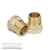 Bwintech 2 Pcs 3/4" Female to 3/4" Male BSP Thread