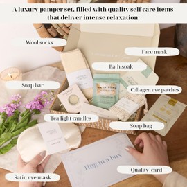 Gifts for her, Pamper gift for women, Self Care Gift, Hug in a box, Birthday Gifts for Women, Birthday Presents for Her Best friend Thank you present, Bath Sets Friends, Mum, Wife, Girls, Sister