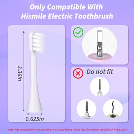 Toothbrush Replacement Heads Compatible with Hismile